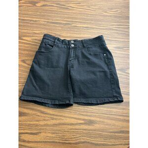 Silver Crush black zip & button front shorts size 11